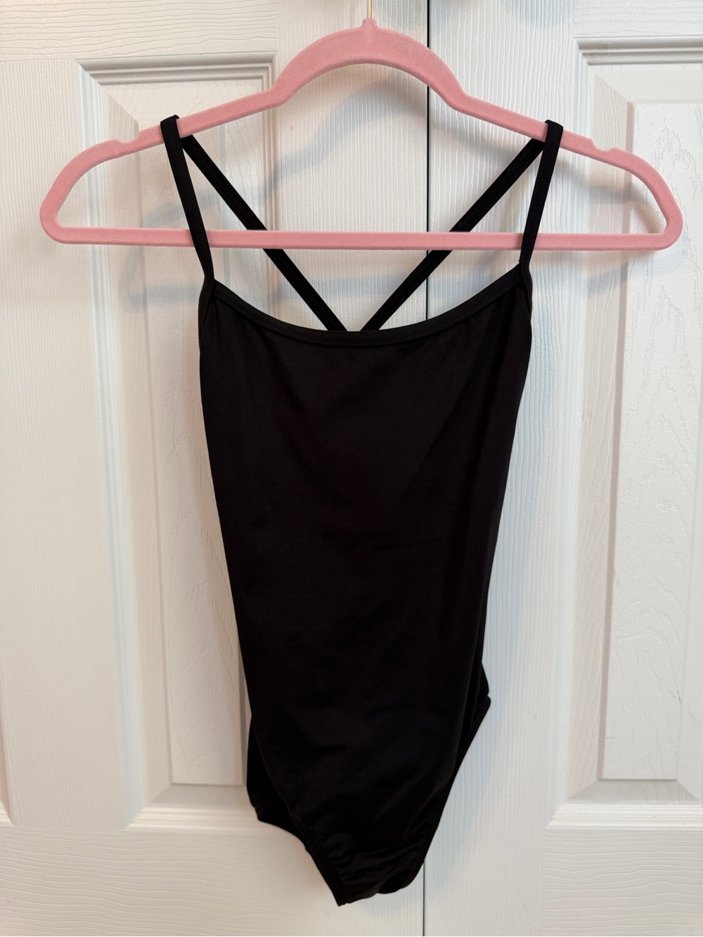 Women's Black Strappy Leotard